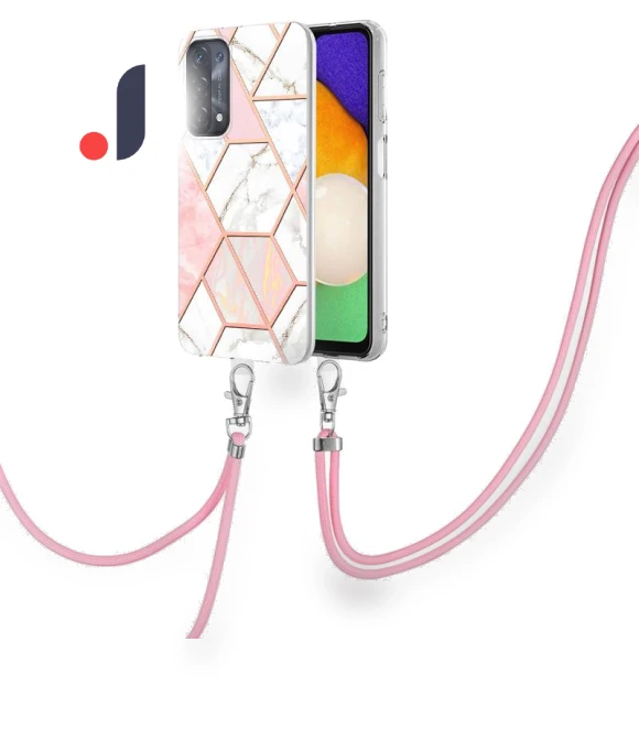 Case with Long Strap Splicing IMD Marble Pattern TPU Back Cover — Basic Cases, Smartwatch 2025