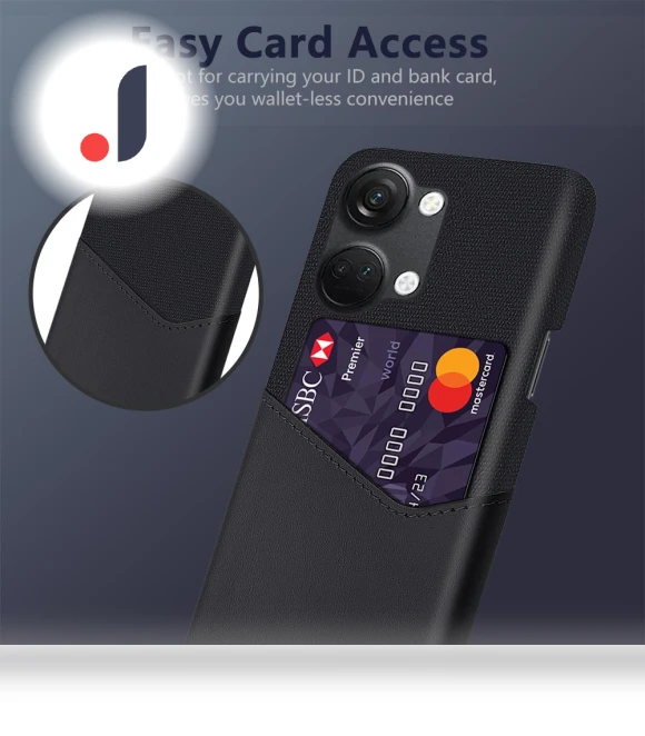 Cloth Texture Card Holder Phone Cover — Basic Cases, Smartwatch 2025