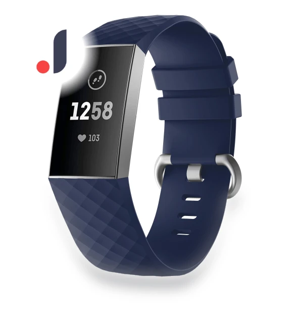 Diamond Grain Silicone Smart Watch Band — Fitness Bands, Smartwatch 2025
