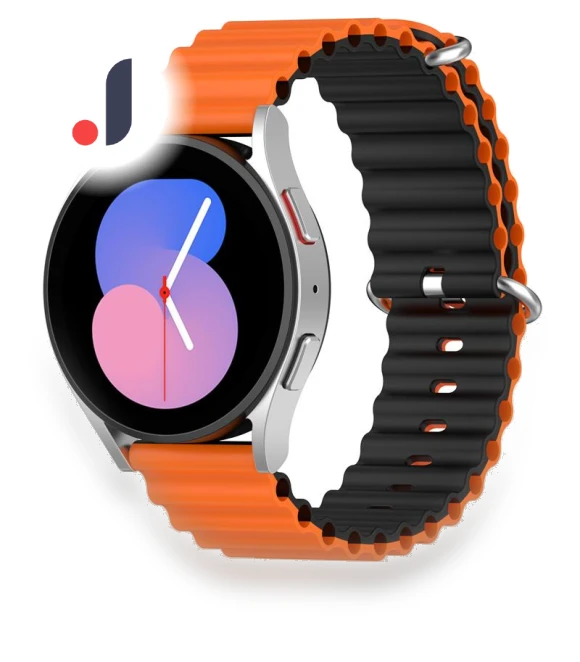 Dual Color Ocean Band Sport Loop Silicone Strap — Bands, Smartwatch 2025