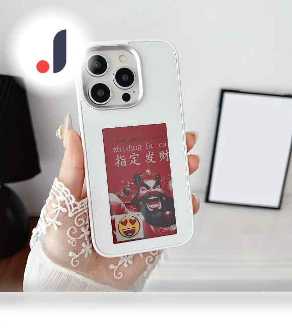 E Ink Phone Case with 4-Color Display — Mobile Devices & Accessories, Samrtwatch Bands Straps