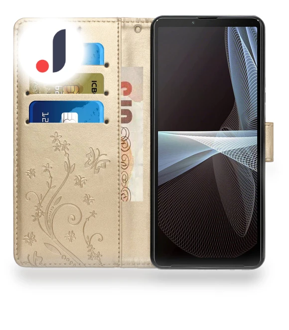 Imprinted Butterflies PU Leather Mobile Phone Flip Wallet Cover Stand — Flip Cases, Smartwatch 2025