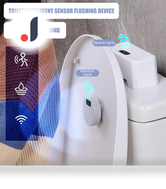 Intelligent Touchless Toilet Flusher — Hand Dryers, Pale Blue
