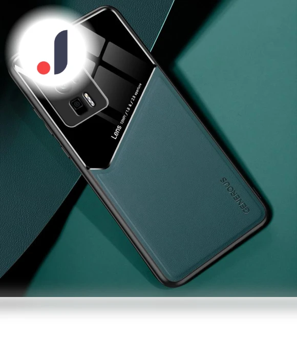 Leather Coated TPU+PC Cover Magnetic Car Holder Phone Case — Phone Accessories, Smartwatch 2025