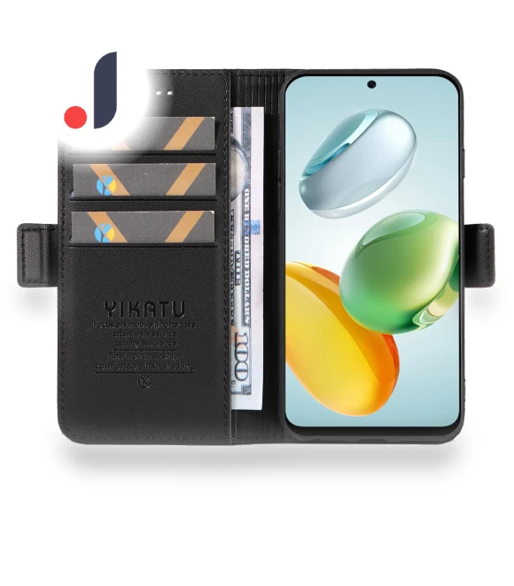 Leather Phone Case Wallet Stand — Phone Accessories, YIKATU