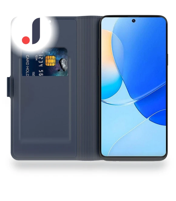 Leather+TPU Phone Cover with Card Holder and Dual Magnetic Clasp — Smartwatch Straps, Samrtwatch Bands Straps