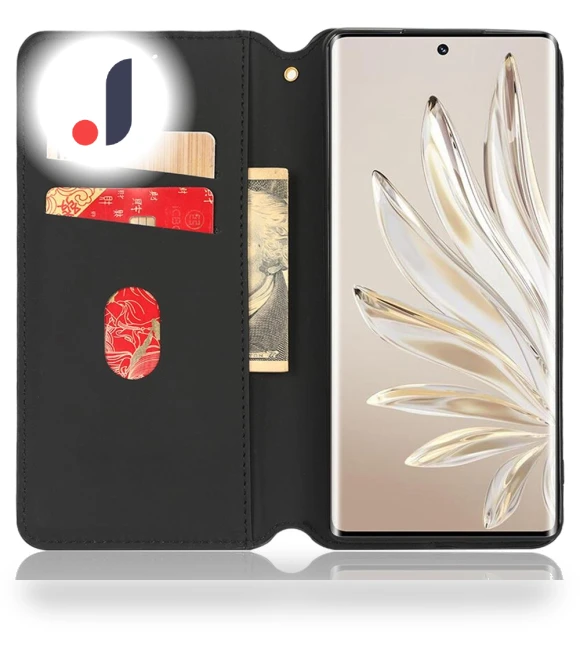 Magnetic Auto-absorbed PU Leather Case with Wallet Stand — Flip Cases, Smartwatch 2025