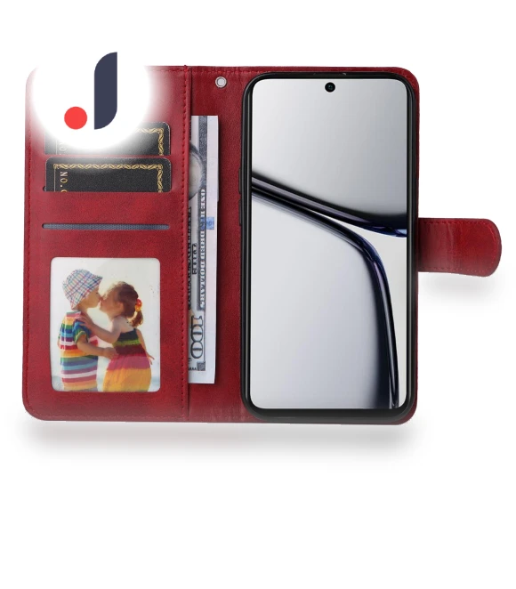 Magnetic Clasp PU Leather Wallet Phone Stand Cover — Flip Cases, Smartwatch 2025