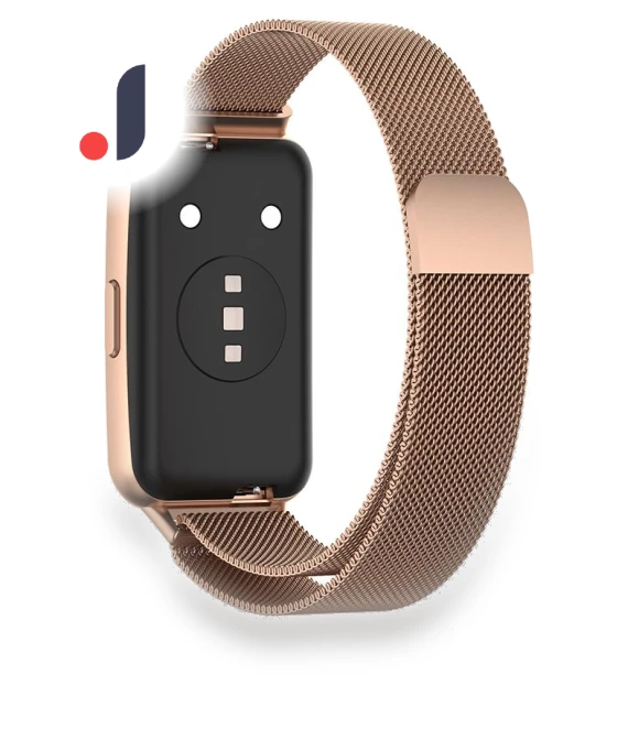 Magnetic Lock Metal Adjustable Wristband — Fitness Bands, Smartwatch 2025