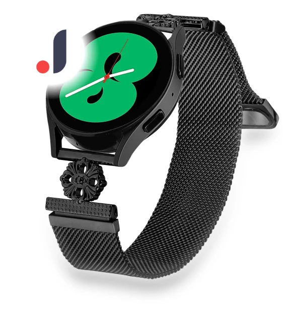Milanese Band Flower Stainless Steel Magnetic Mesh Watch Strap — Bands, Smartwatch 2025