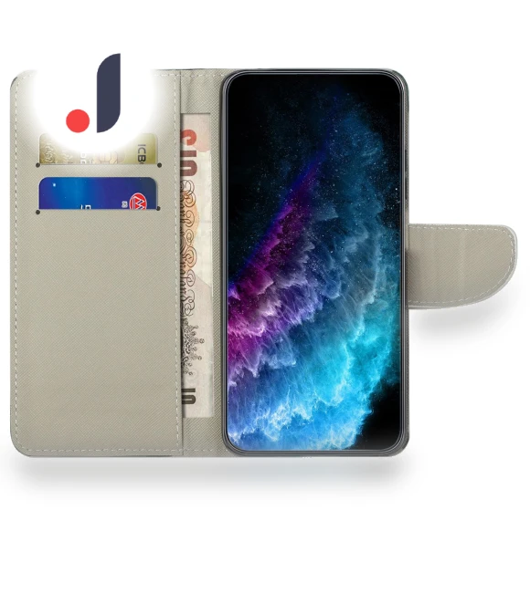 Pattern Printing Leather Wallet Case Stand — Phone Accessories, Smartwatch 2025