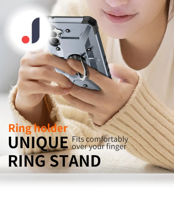 Phone Case with Ring Stand and Magnetic Car Mount — Phone Accessories, Smartwatch 2025