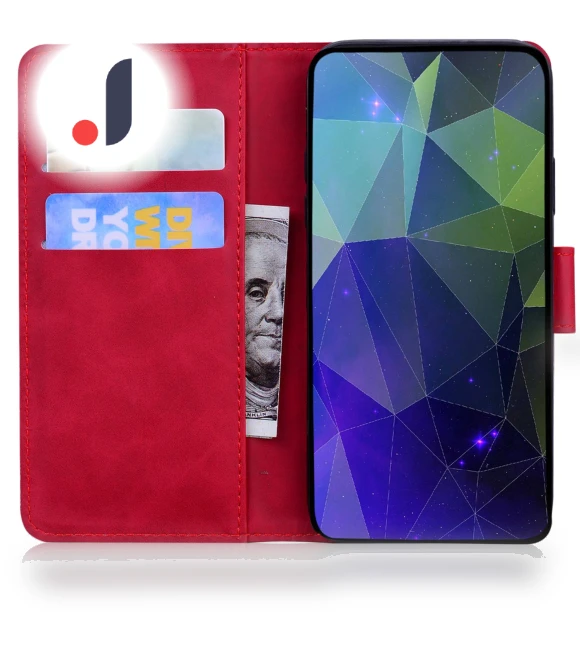 PU Leather Case Solid Color Wallet Phone Cover with Stand — Phone Accessories, Smartwatch 2025