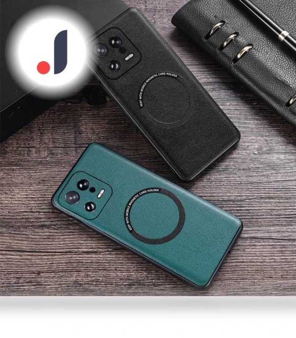 PU Leather Coated TPU+PC Back Case — Phone Accessories, Smartwatch 2025