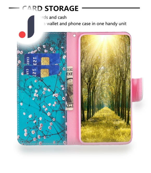 PU Leather Pattern Printing Cover Flip Wallet Stand Phone Case — Flip Cases, Smartwatch 2025