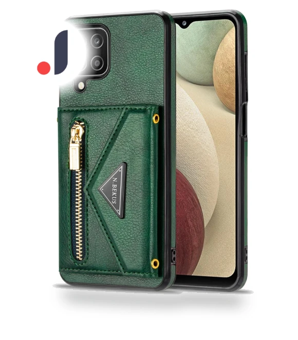 PU Leather+TPU Phone Case with Zipper Card Holder and Kickstand — Phone Accessories, Smartwatch 2025
