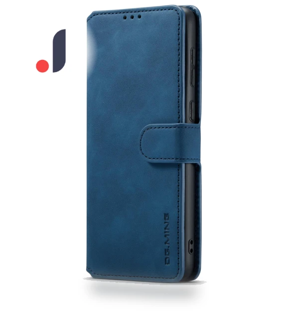 Retro Style Magnetic Closure Shockproof PU Leather Wallet Phone Case with Stand — Phone Accessories, DG.MING