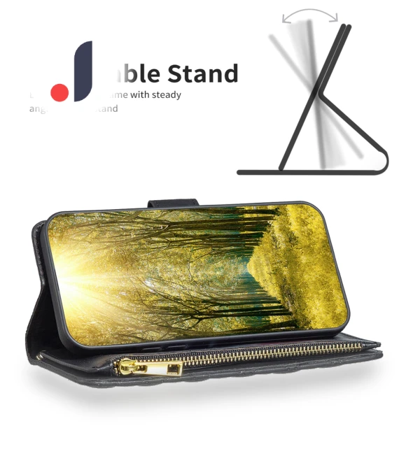 Rhombus Pattern Imprinted Stand Case — Screen Protectors, Smartwatch 2025