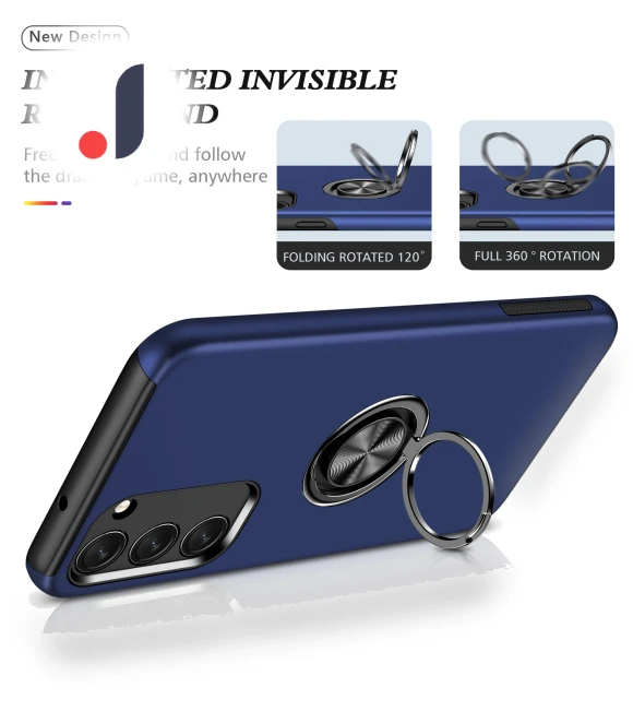 Rotating Ring Stand Shockproof Case — Phone Accessories, Smartwatch 2025