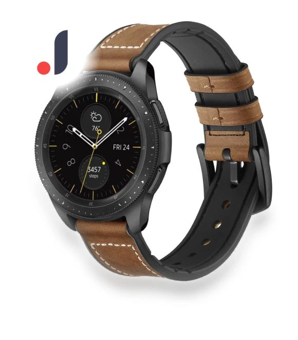 Silicone Cowhide Leather Watch Band — Bands, Smartwatch 2025