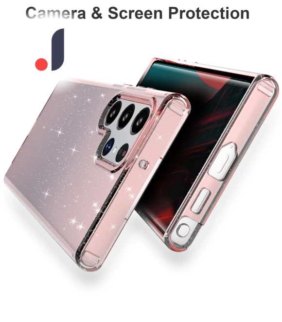 Stylish Shockproof Glittery Sequins TPU Phone Case Shell Transparent — Bumpers, Smartwatch 2025