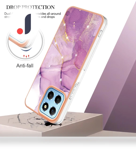 TPU Case with IMD Marble Pattern Electroplated Back Cover — Back Covers, Smartwatch 2025