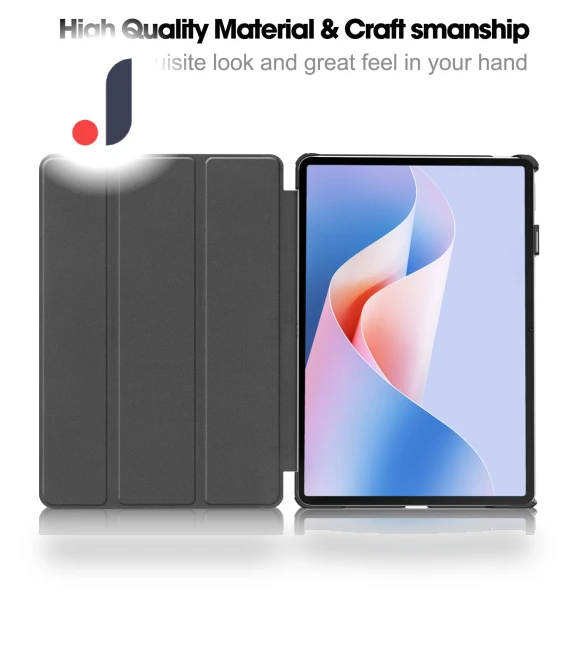 Tri-Fold Stand Leather Tablet Cover — Protective Cases, Smartwatch 2025