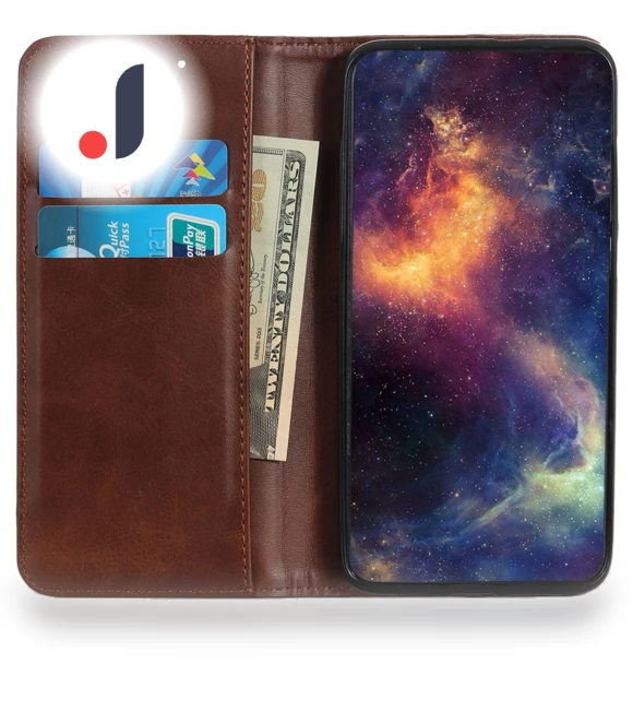 Wallet Case Split Leather Magnetic Closing Phone Cover — Flip Cases, Smartwatch 2025