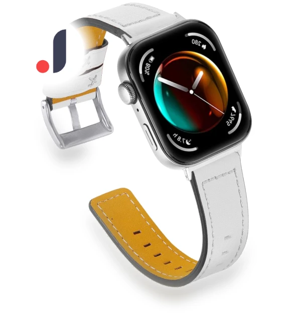 Watch Strap Stitching Lines Genuine Cow Leather Wrist Band — Bands, Smartwatch 2025