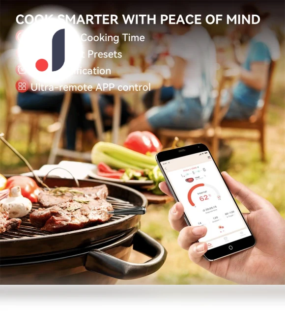 Wireless Smart Meat Thermometer — Thermometers, Leisure outdoor