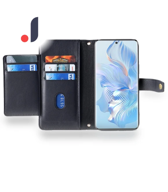 Zipper Pocket PU Leather Crossbody Phone Case — Basic Cases, Samrtwatch Bands Straps