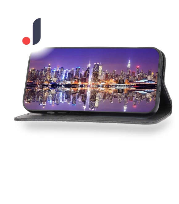 Calf Texture Imprinted Rhombus Pattern PU Leather Case Wallet Folio Flip Phone Stand Cover with Strap — Phone Accessories, Smartwatch 2025