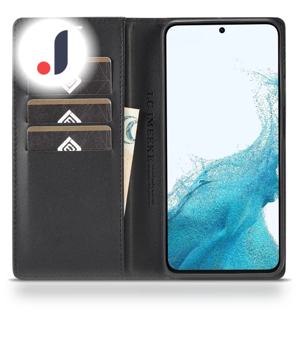Carbon Fiber Texture Phone Flip Leather Wallet Case — Flip Cases, Smartwatch 2025