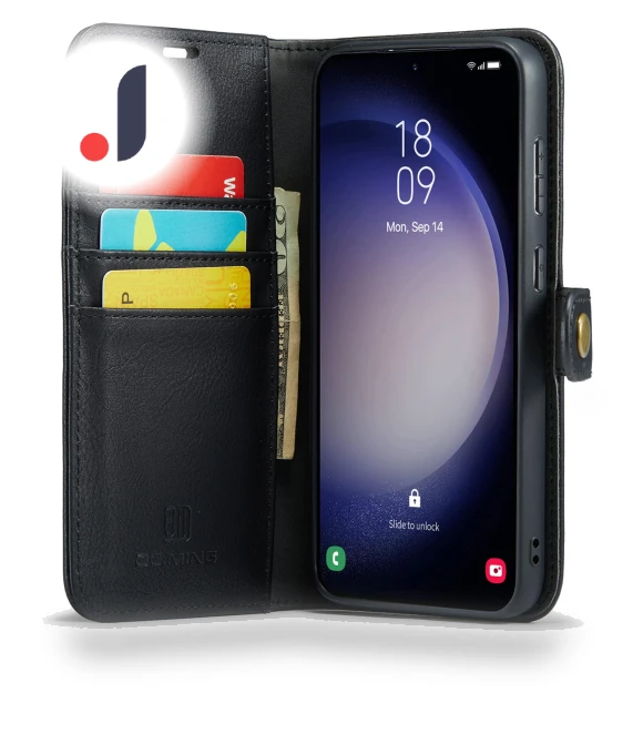 Detachable Split Leather Phone Cover with Stand Wallet — Phone Accessories, Smartwatch 2025