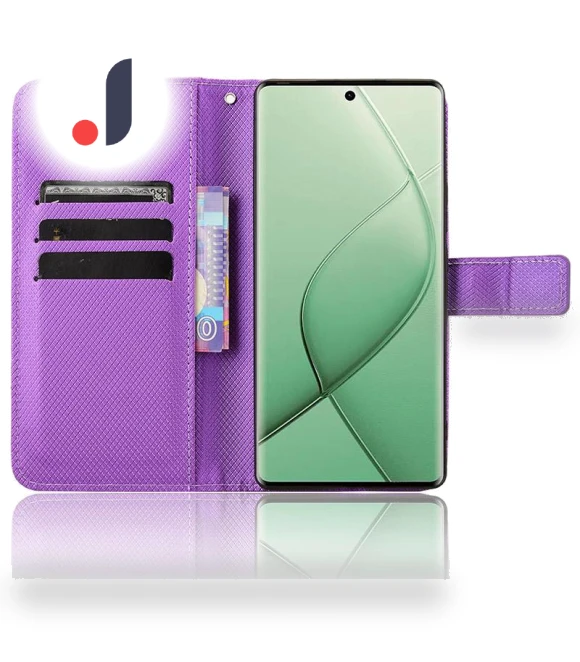 Diamond Texture PU Leather Folio Phone Cover — Protective Cases, Smartwatch 2025