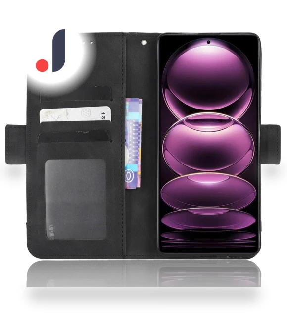 Dual Magnetic Clasp Phone Cover with Viewing Stand and Multiple Card Slots — Phone Accessories, Smartwatch 2025