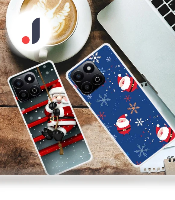 Festive Christmas Pattern Protective Phone Case — Protective Cases, Samrtwatch Bands Straps