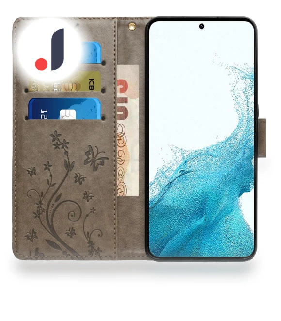 Flower Butterfly Imprinted Protective Cover with Stand — Phone Accessories, Smartwatch 2025