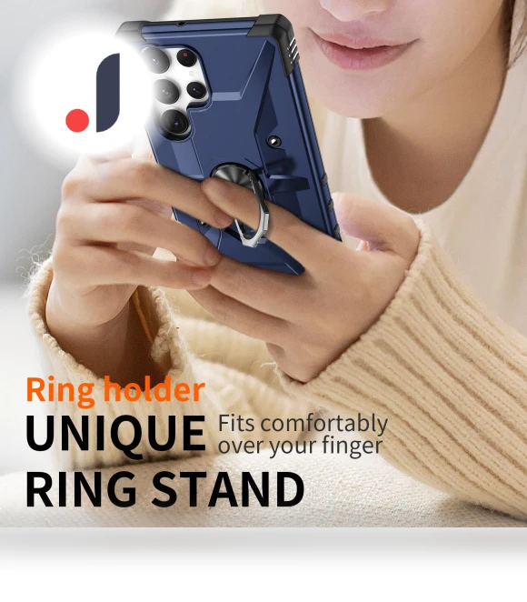 Hybrid Phone Cover with Ring Holder Kickstand — Phone Accessories, Smartwatch 2025
