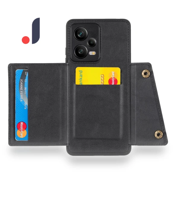 Kickstand PU Leather Coated TPU Case with Car Mount Metal Sheet — Phone Accessories, Smartwatch 2025