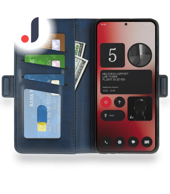 Leather Adjustable Stand Smart Phone Cover — Phone Accessories, Smartwatch 2025