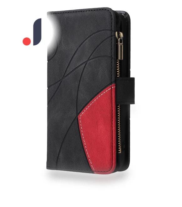 Leather Case with Strap Zipper 9 Card Slot Phone Cover Stand — Basic Cases, Smartwatch 2025