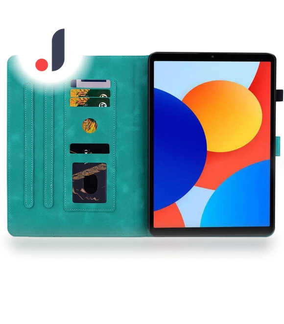 Lily Flower Imprint Card Slots Leather Tablet Cover — Keyboard Cases, Smartwatch 2025