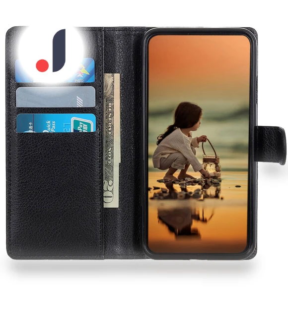 Litchi Texture PU Leather Wallet Stand Phone Cover — Phone Accessories, Smartwatch 2025
