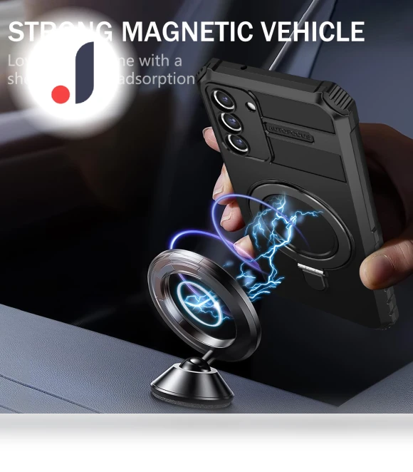 Magnetic Metal Ring Kickstand Phone Case — Phone Accessories, Smartwatch 2025
