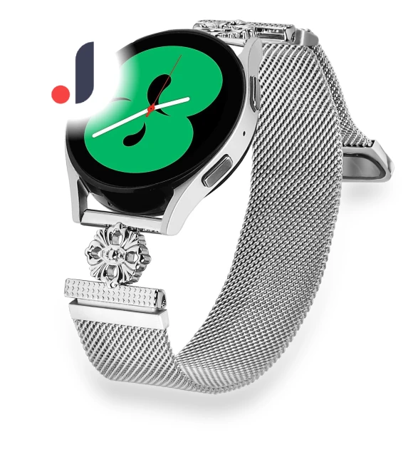 Milanese Band Flower Stainless Steel Magnetic Mesh Watch Strap — Fitness Bands, Smartwatch 2025