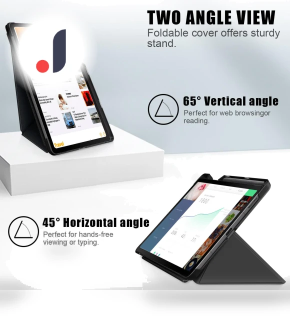Origami Stand Leather Tablet Case — Keyboard Cases, Smartwatch 2025