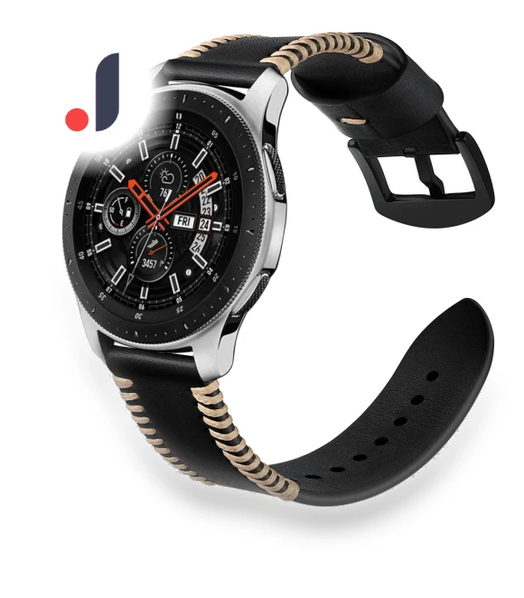 Pork Ribs Style Genuine Leather Coated Smart Watch Band — Bands, Smartwatch 2025