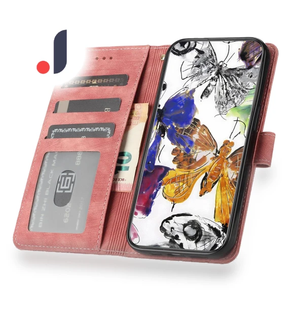PU Leather Butterfly Imprinted Stand Wallet Case — Phone Accessories, Smartwatch 2025