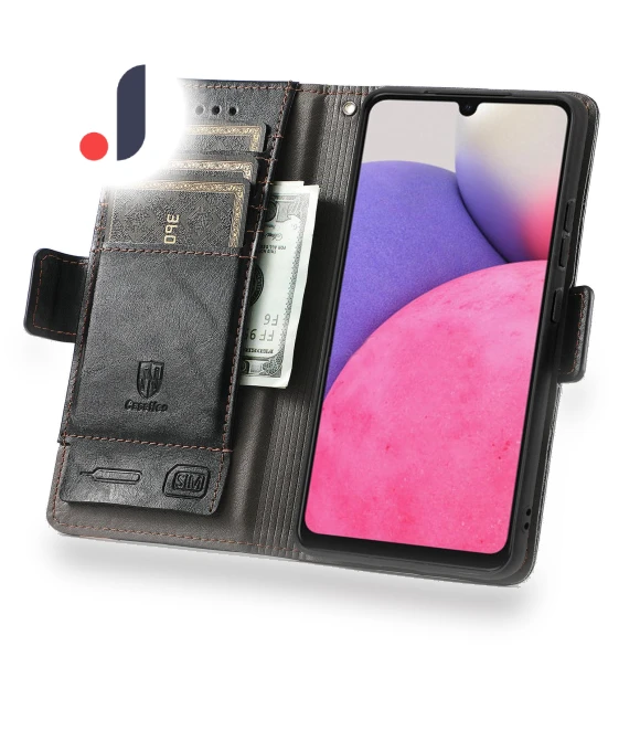 PU Leather Cover Stand with RFID Blocking Wallet — Phone Accessories, Smartwatch 2025
